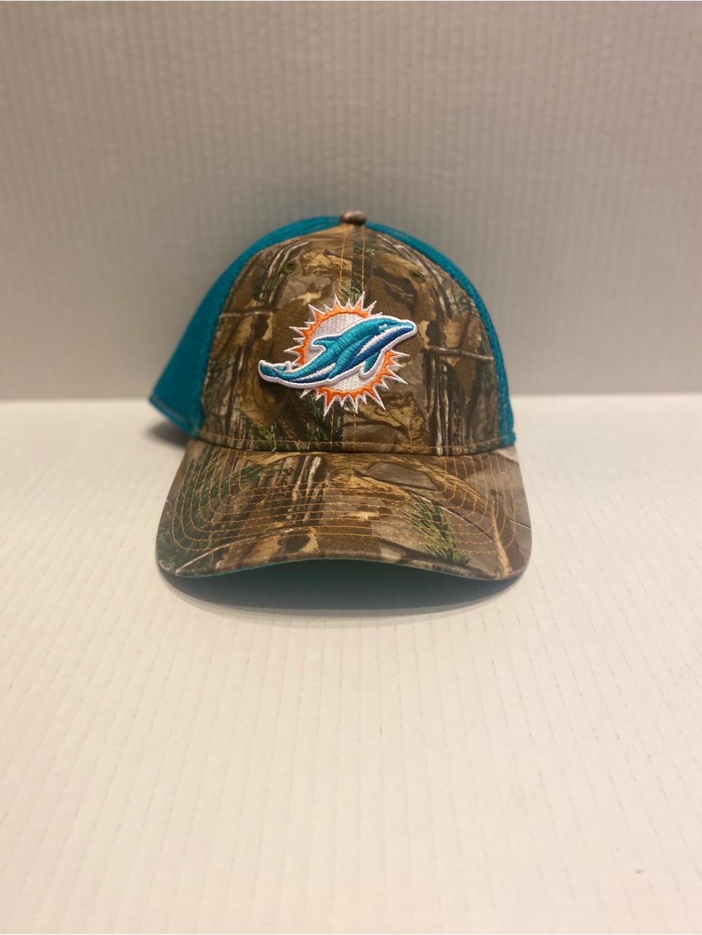 Miami Dolphins Camouflage fitted Hat - Teal Accents